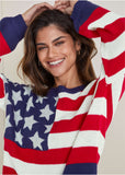 Stars And Stripes Sweater Racing Red Multi