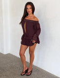 TESSIE PLAYSUIT BROWN