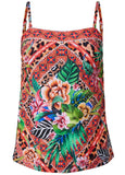 Bandeau Tankini Top Set Tropical Nature