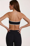 Soft Active Bandeau Sports Bra in Black