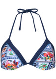 Hamptons Diamond Stitch Triangle Top Postcard Vacay