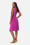 Remi Fit Flair Shaping Dress in Framboise