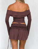 DENALI MINI SKIRT CHOCOLATE