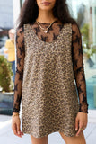 Hazel Leopard Mini Dress