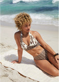 Anguilla Halter Bikini Top Mystic Paisley