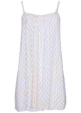 Lurex Cover Up Dress Pearl White