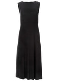 Crochet Back Midi Dress Black