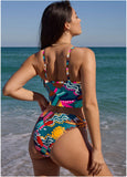 Crop Tankini Top Retro Chicka Combo