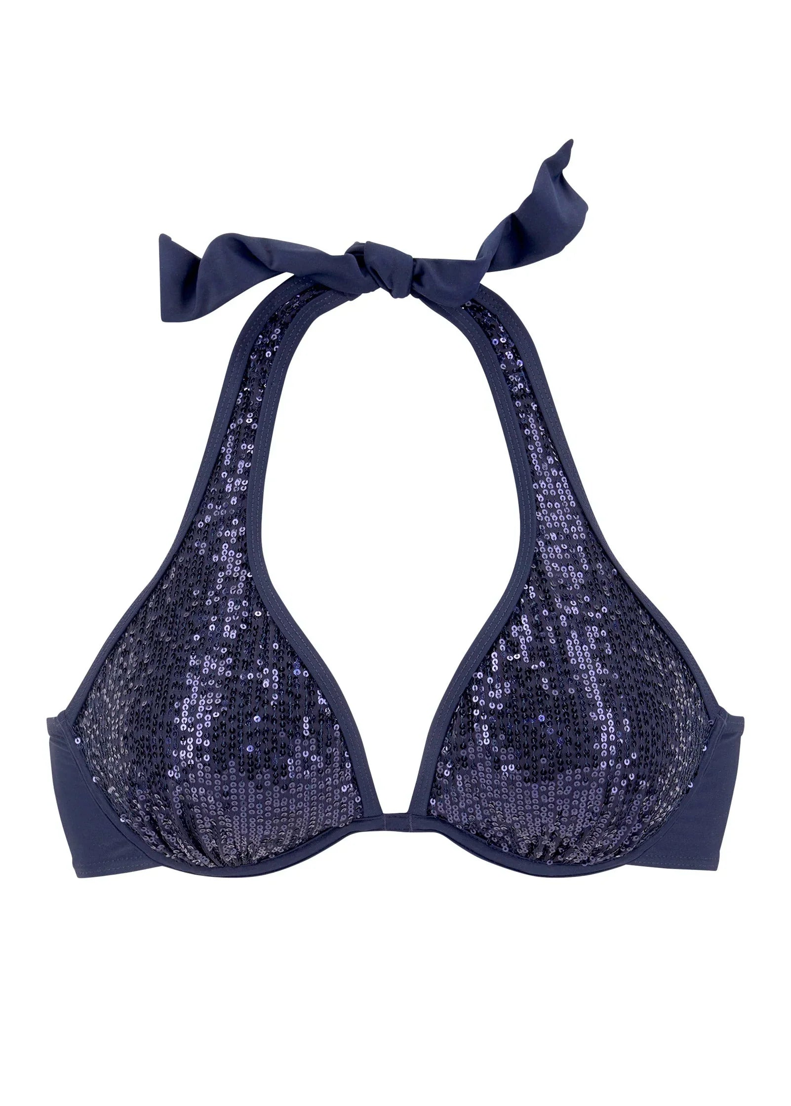 Underwire Bikini Top Ultramarine Blue Sequins