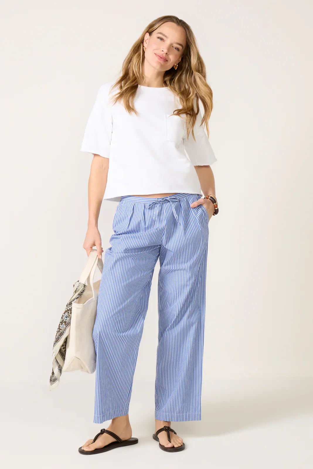 Anna Poplin Wide Leg Pant