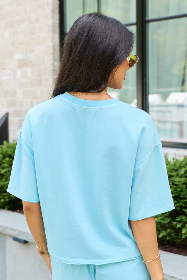 Easy Living Blue Shorts Set