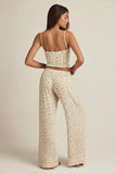Modal Mid Rise Pyjama Trousers in Lemon Print