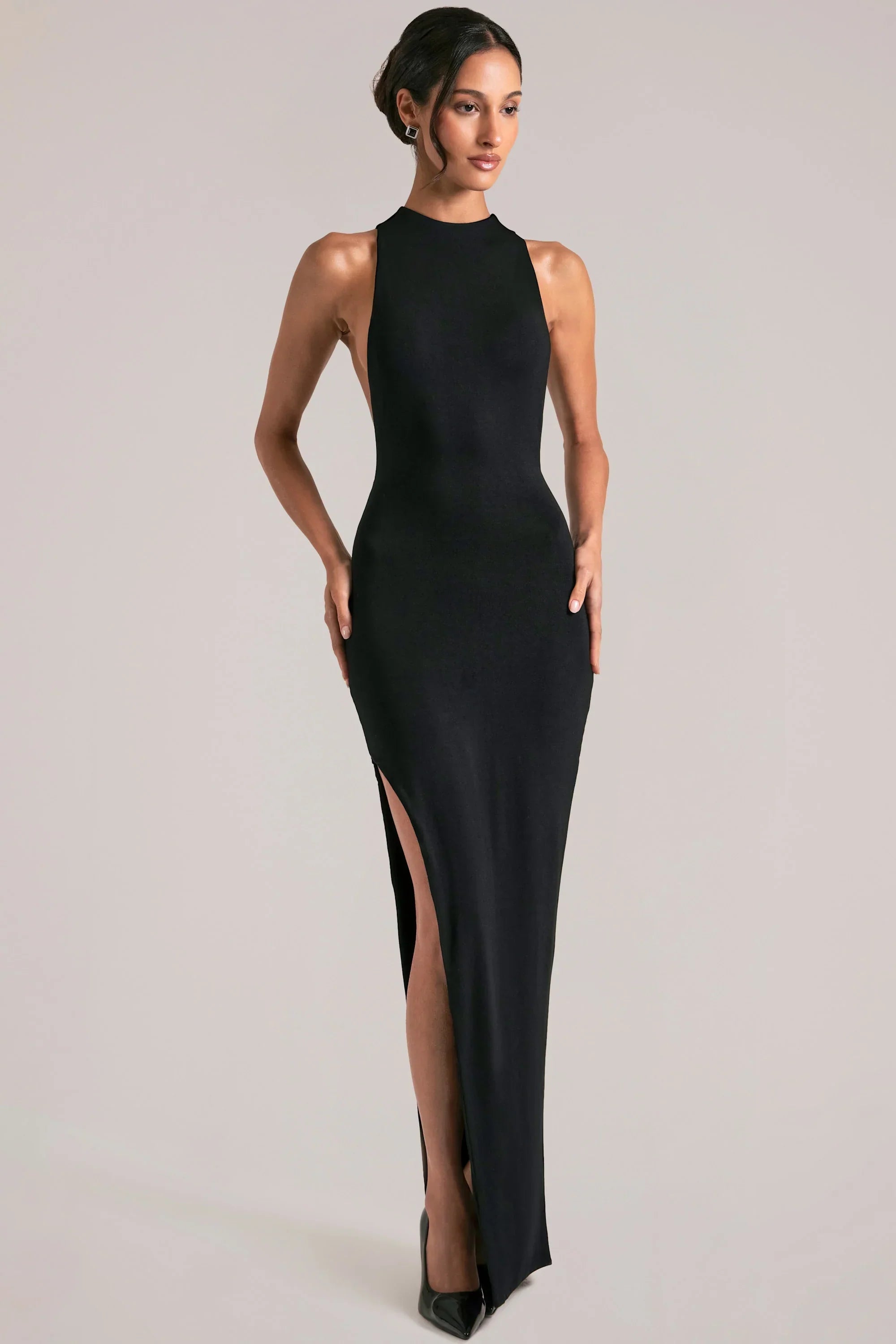 Sleeveless Maxi Dress in Black