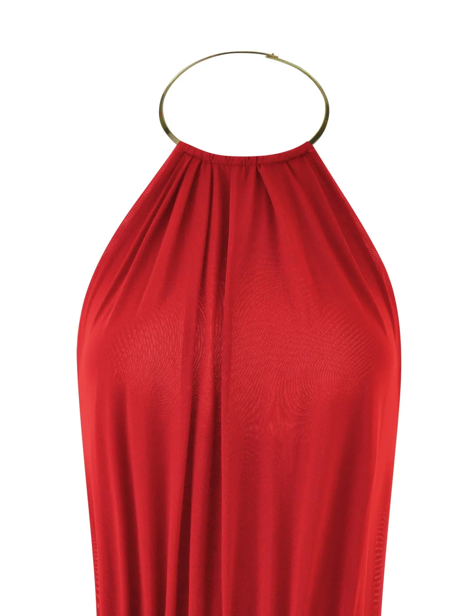 EVANNA MINI DRESS DEEP RED