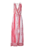 Maxi Cover Up Dress Pink Tie Dye