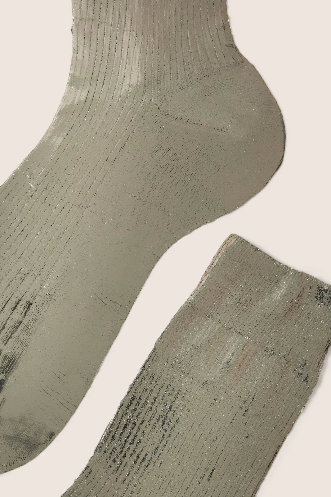 Ribbed Laminated Sock