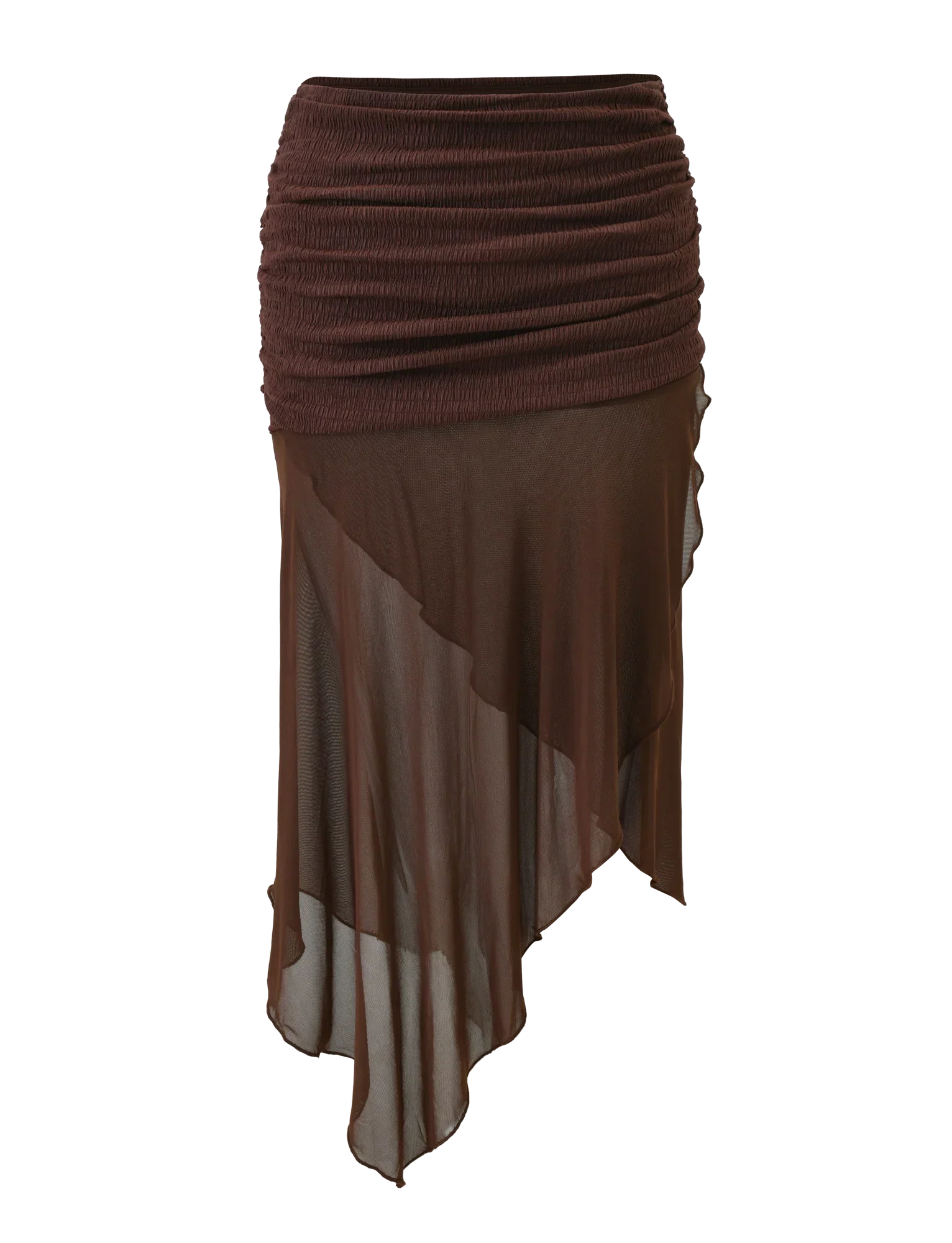 ZINNIA MIDI SKIRT CHOCOLATE
