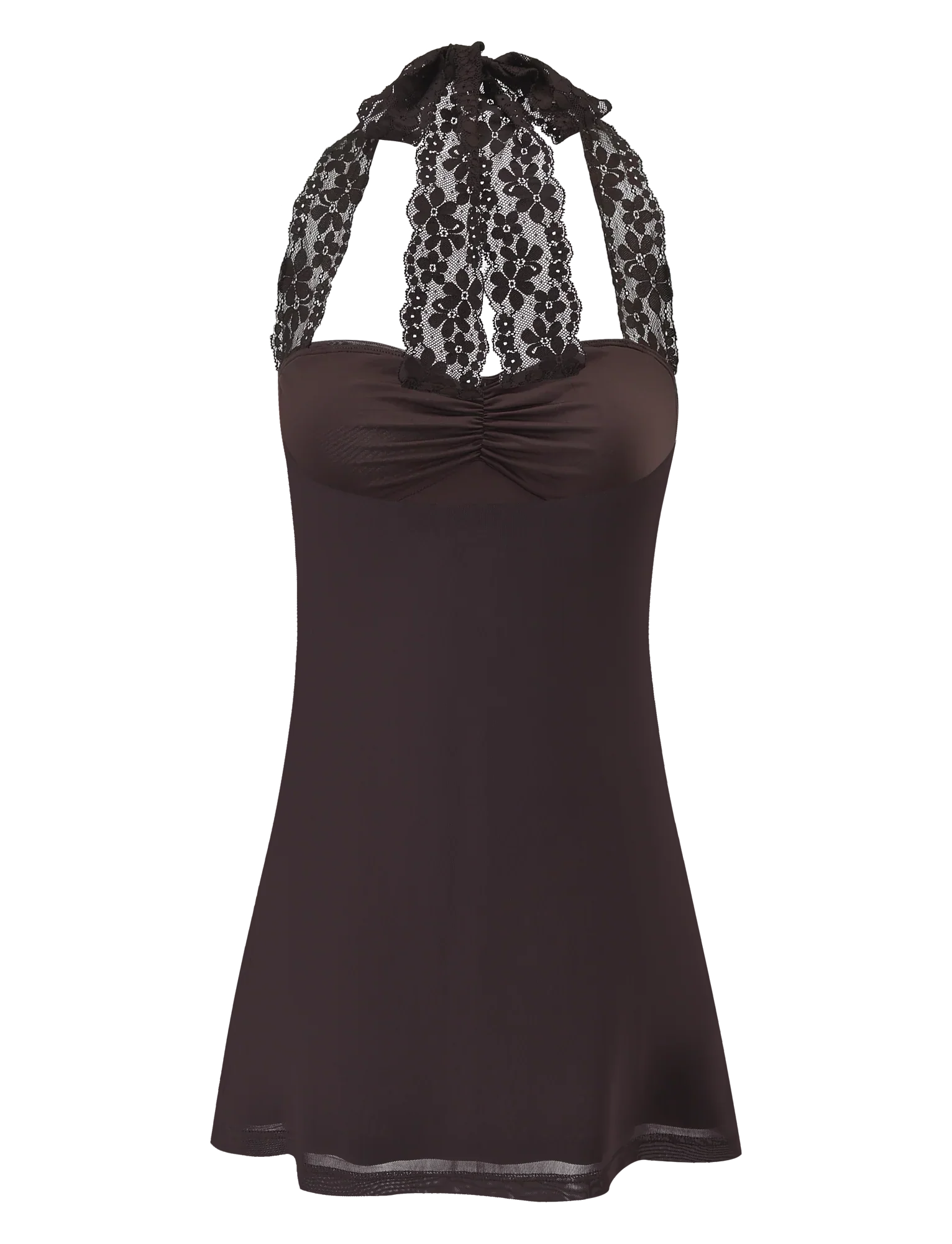 TAWNY MINI DRESS CHOCOLATE