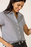 Boxy Crop Short Sleeve Shirt