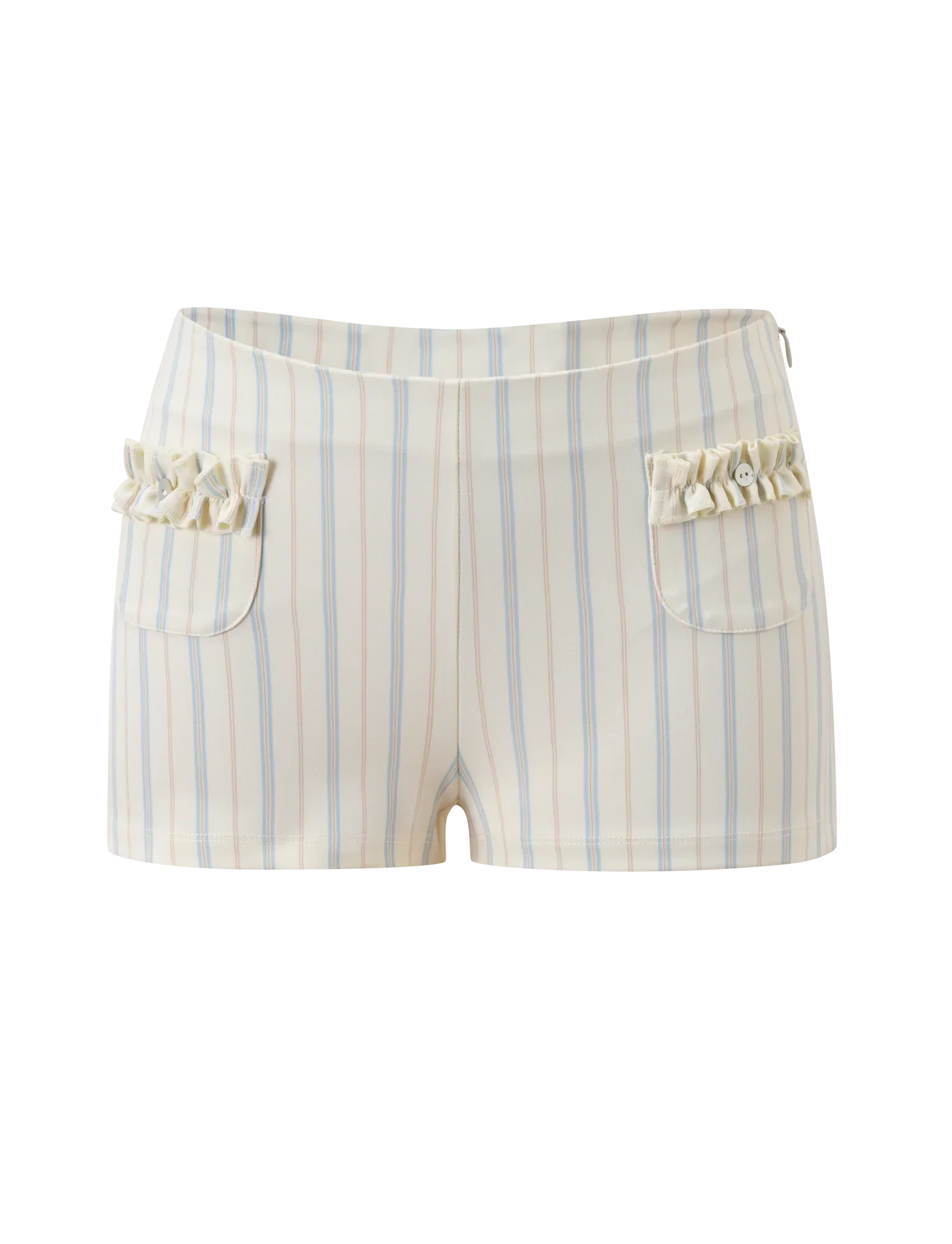 VALERIE RUFFLE HOT SHORT STRIPE