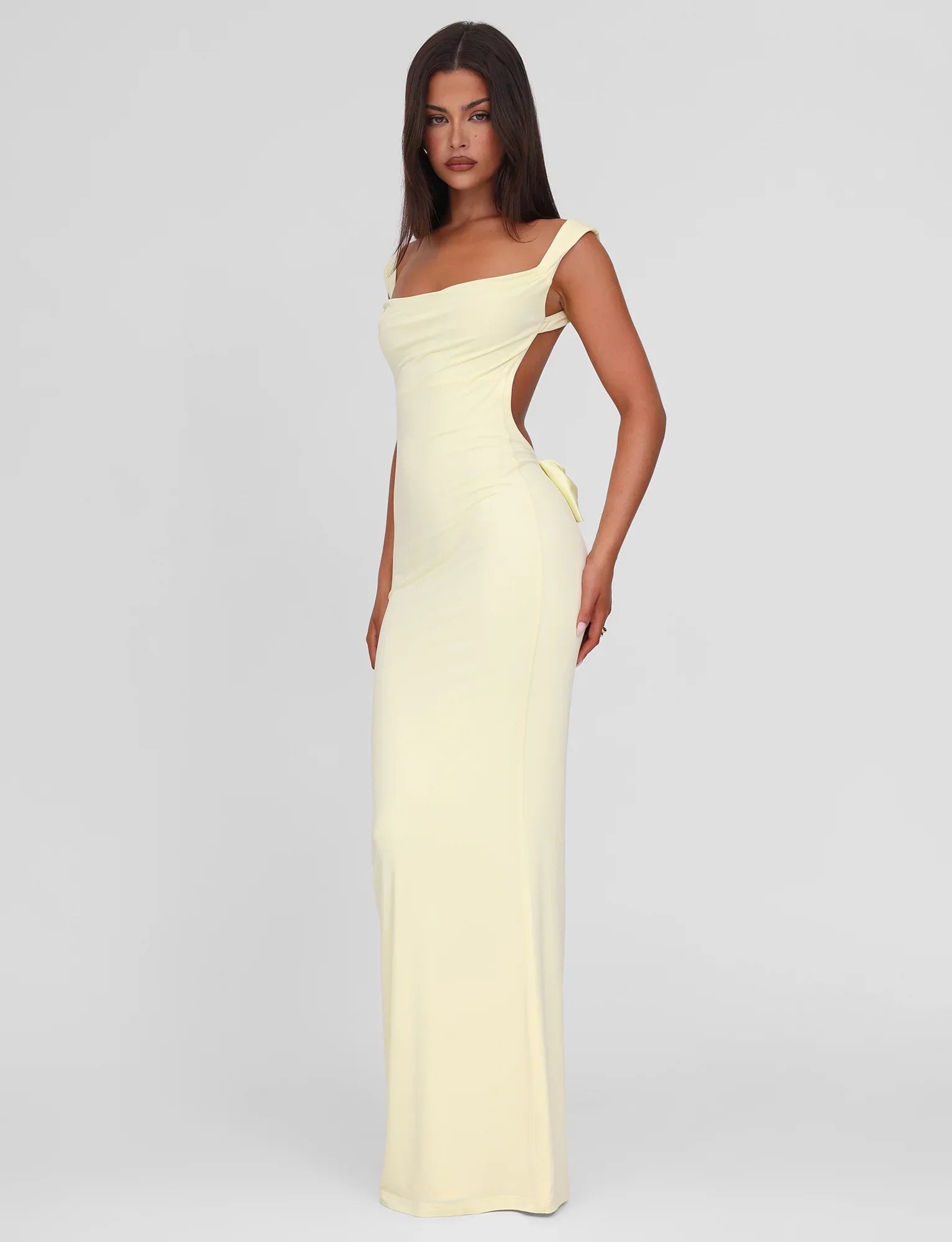 ZITA MAXI DRESS LEMON