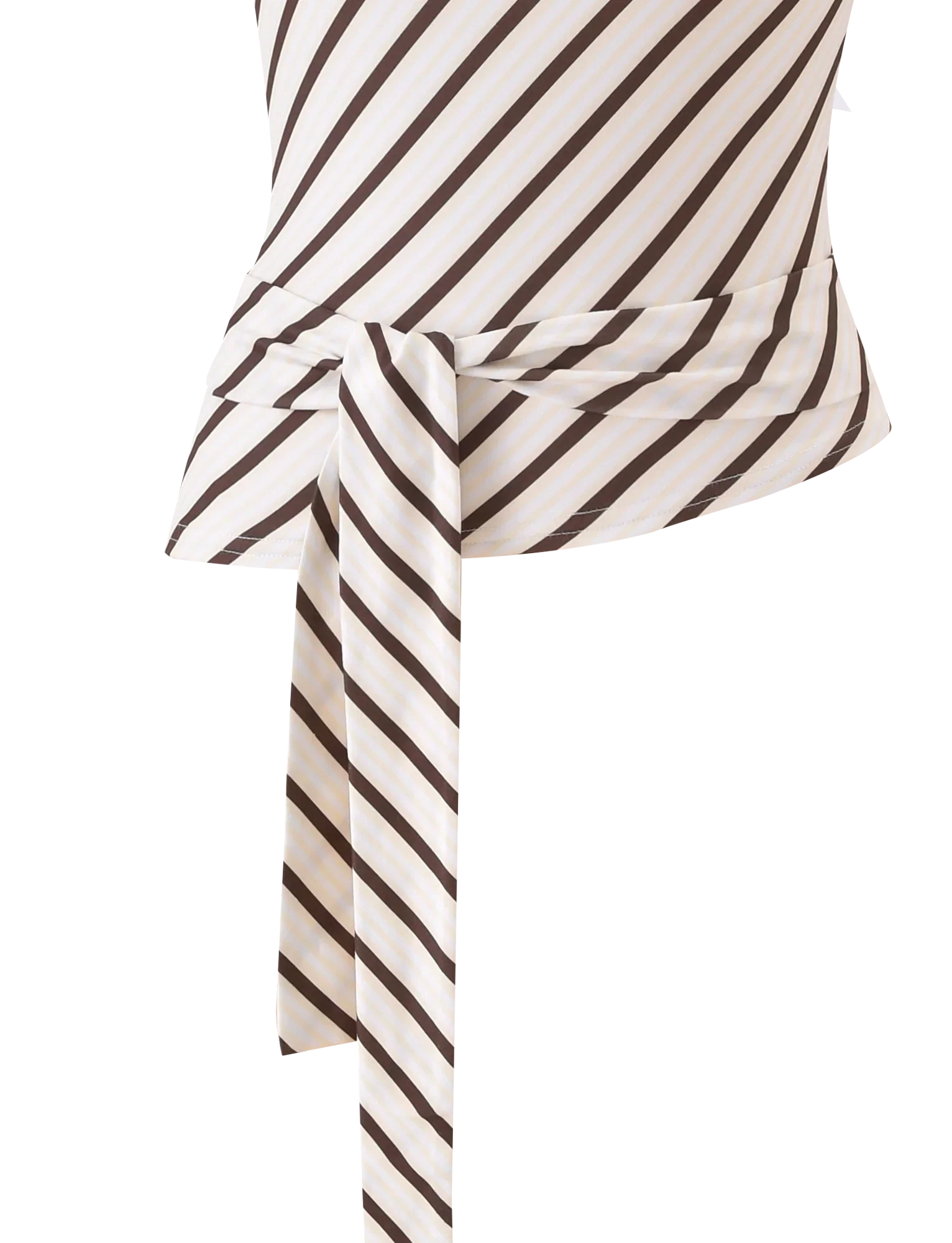 LYLE ONE SHOULDER TOP YELLOW STRIPE