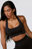 Cut Out Define Luxe Sports Bra in Black