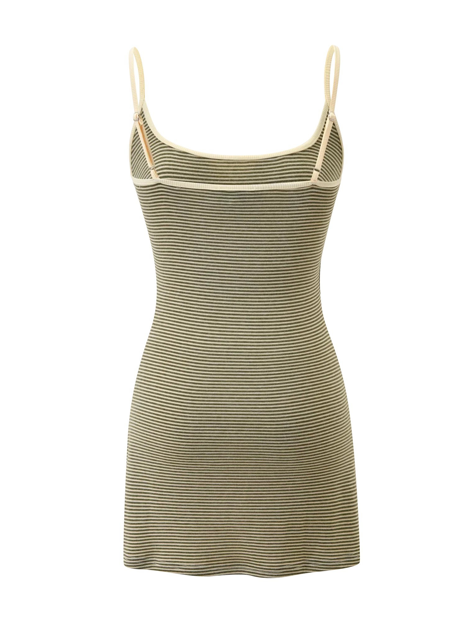 CELESTE MINI DRESS OLIVE STRIPE