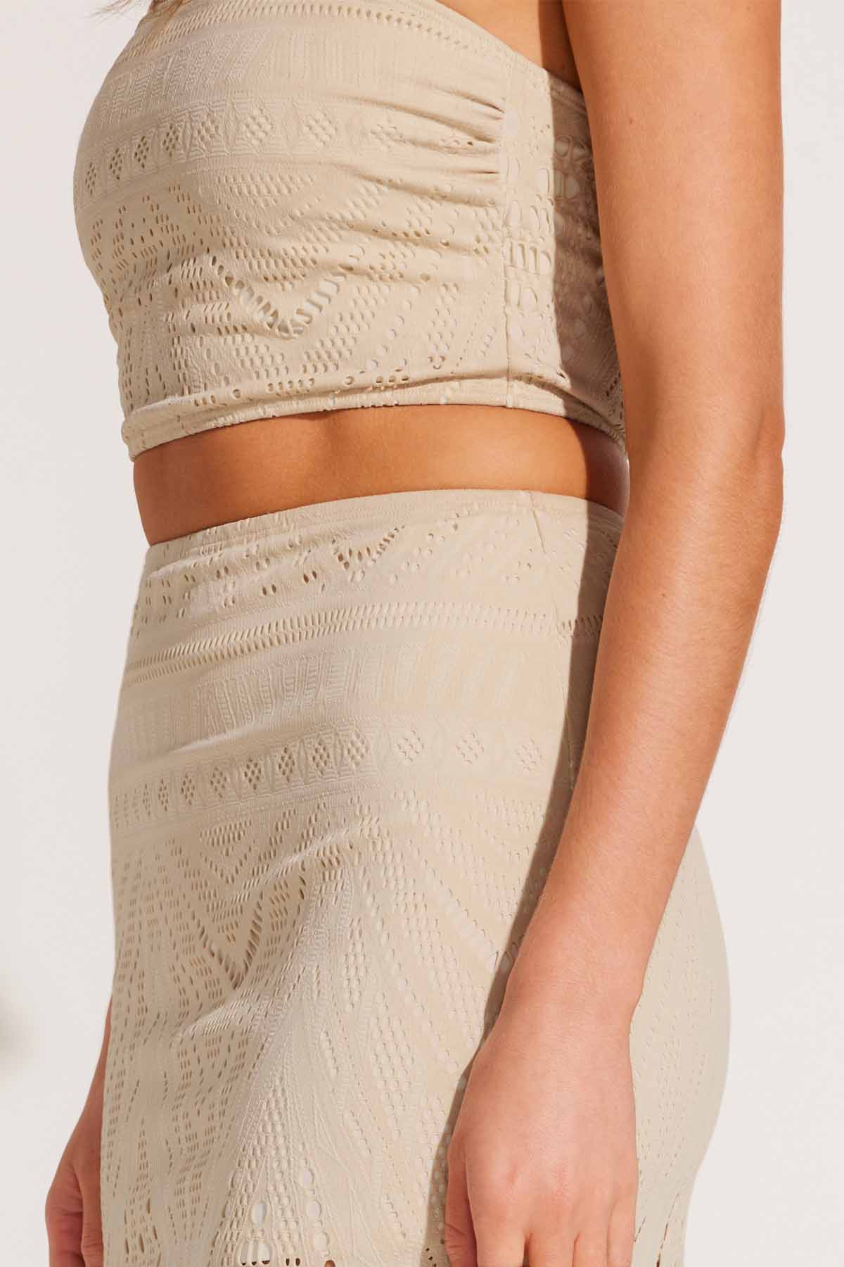 Harper Skirt Natural Calico Crochet