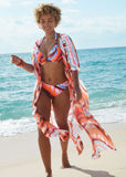 Long Kimono Cover Up Desert Agate Cool