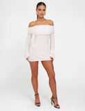 DIEDRE JUMPER DRESS WHITE CREAM