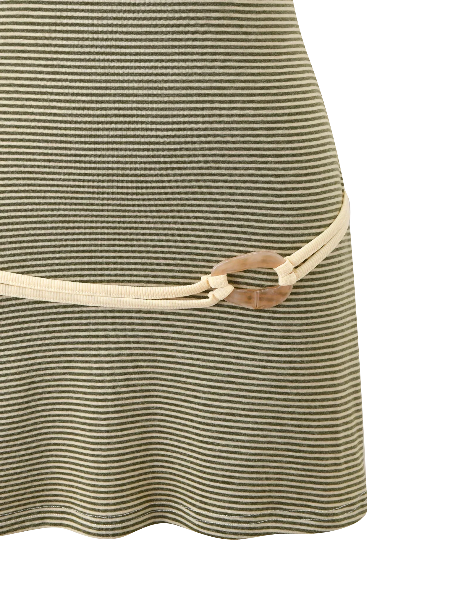 CELESTE MINI DRESS OLIVE STRIPE