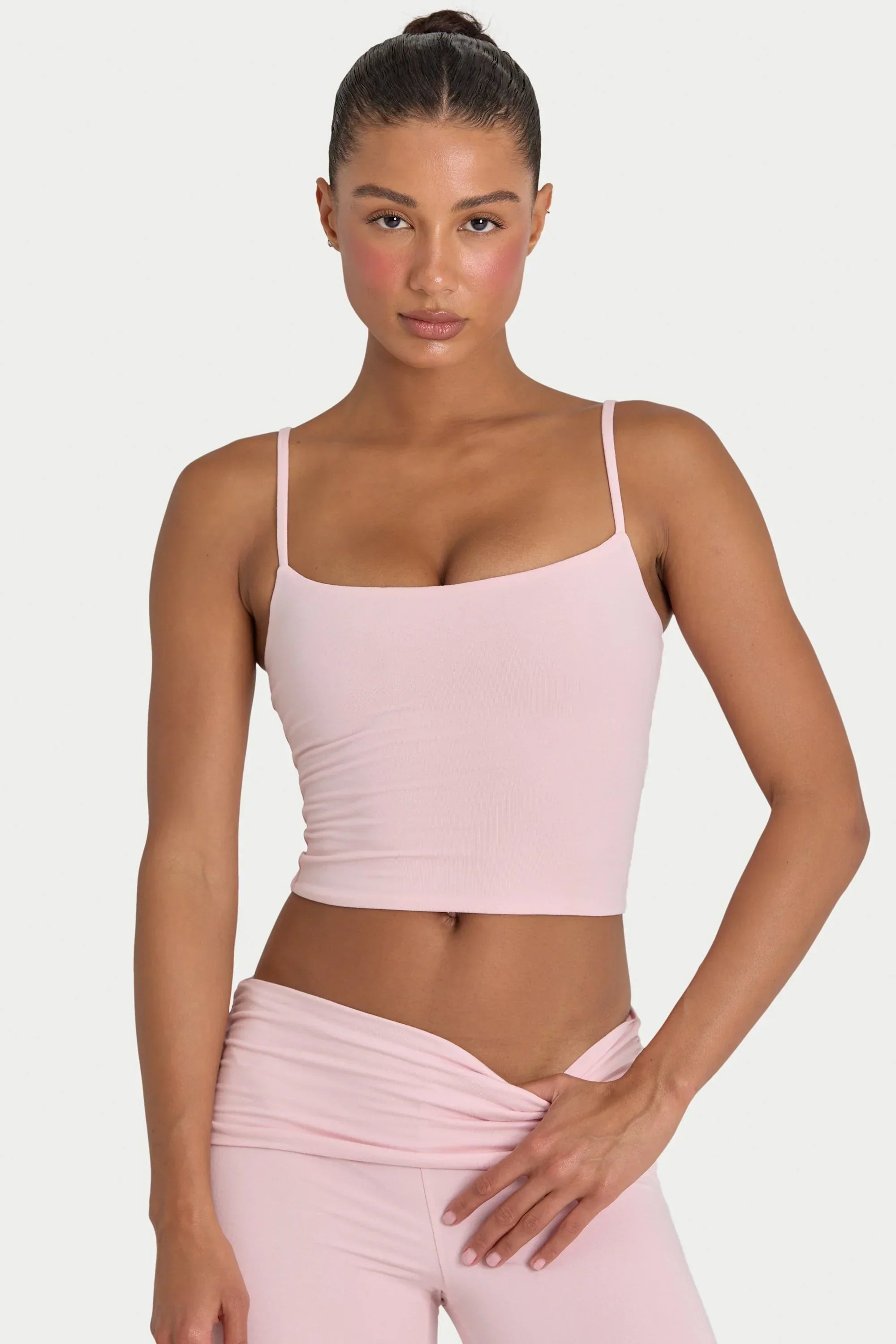ButterCloud Crop Tank Top in Blush