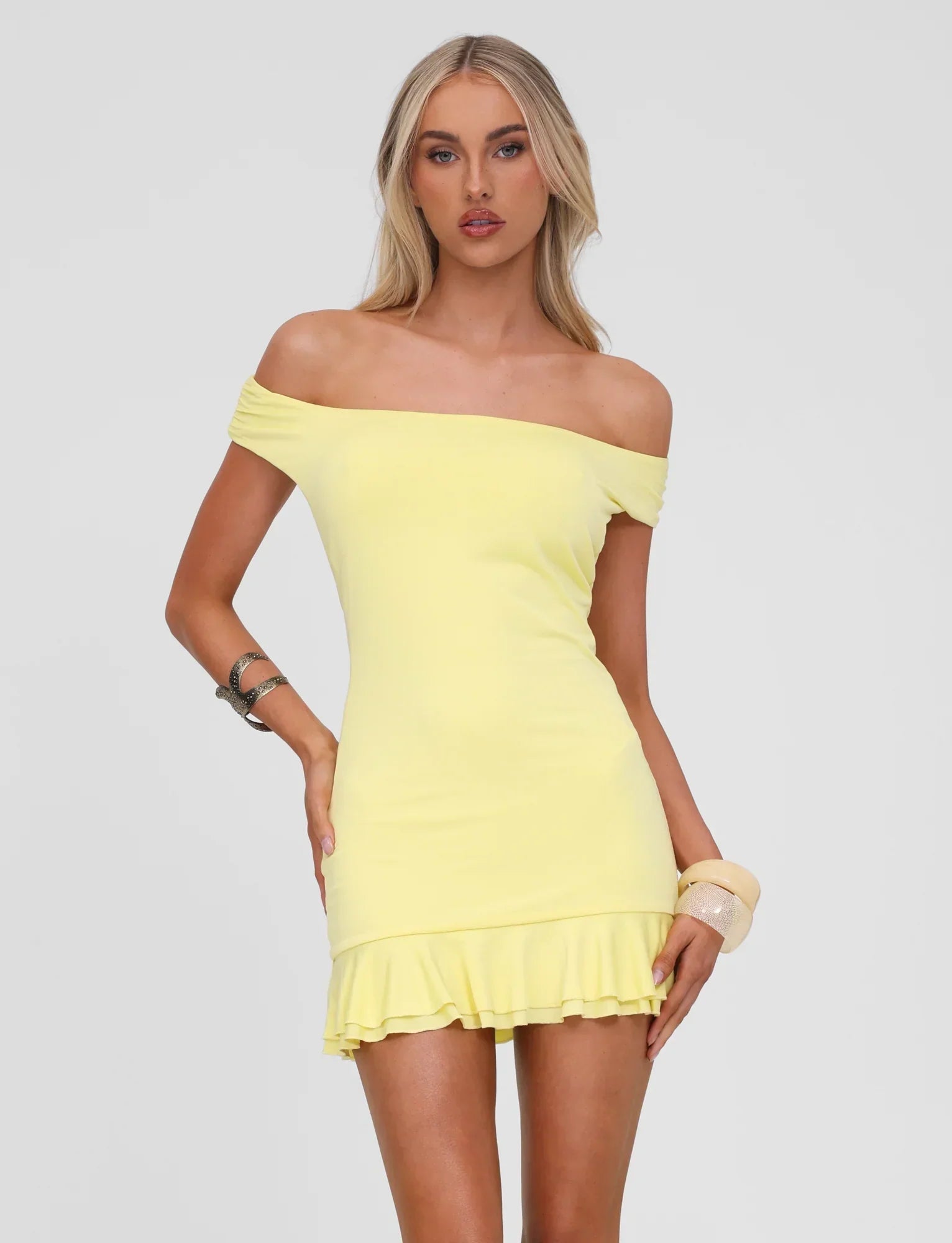 CLIA MINI DRESS LEMON