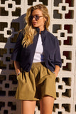 Collins Short Sleeve Bomber