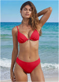 Push Up Bikini Top Red