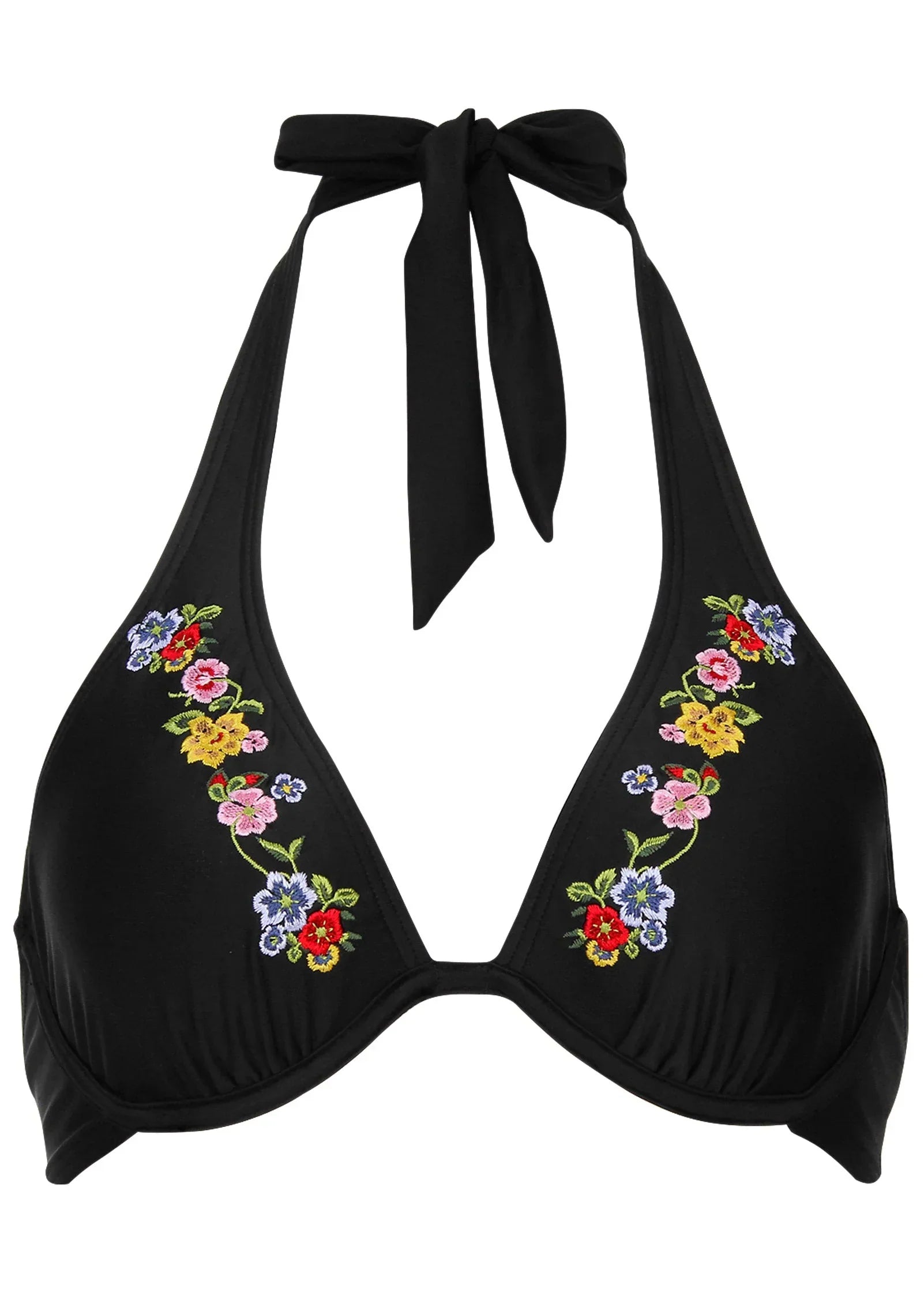 Embroidered Underwire Top Fiesta Romance Embroidery