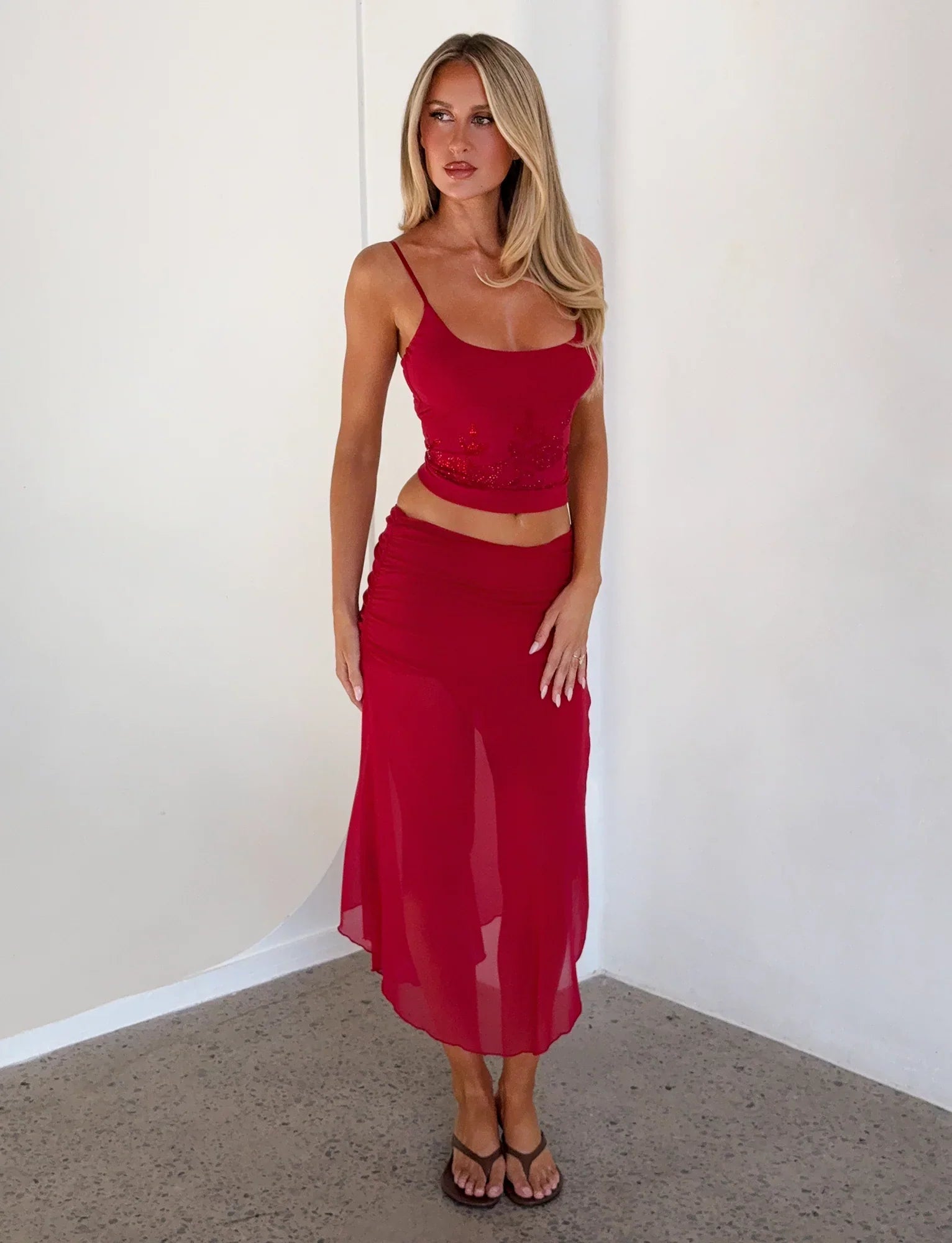 OCTAVIA TOP RED