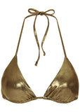 Metallic Bahamas Triangle Top Mahogany Shine