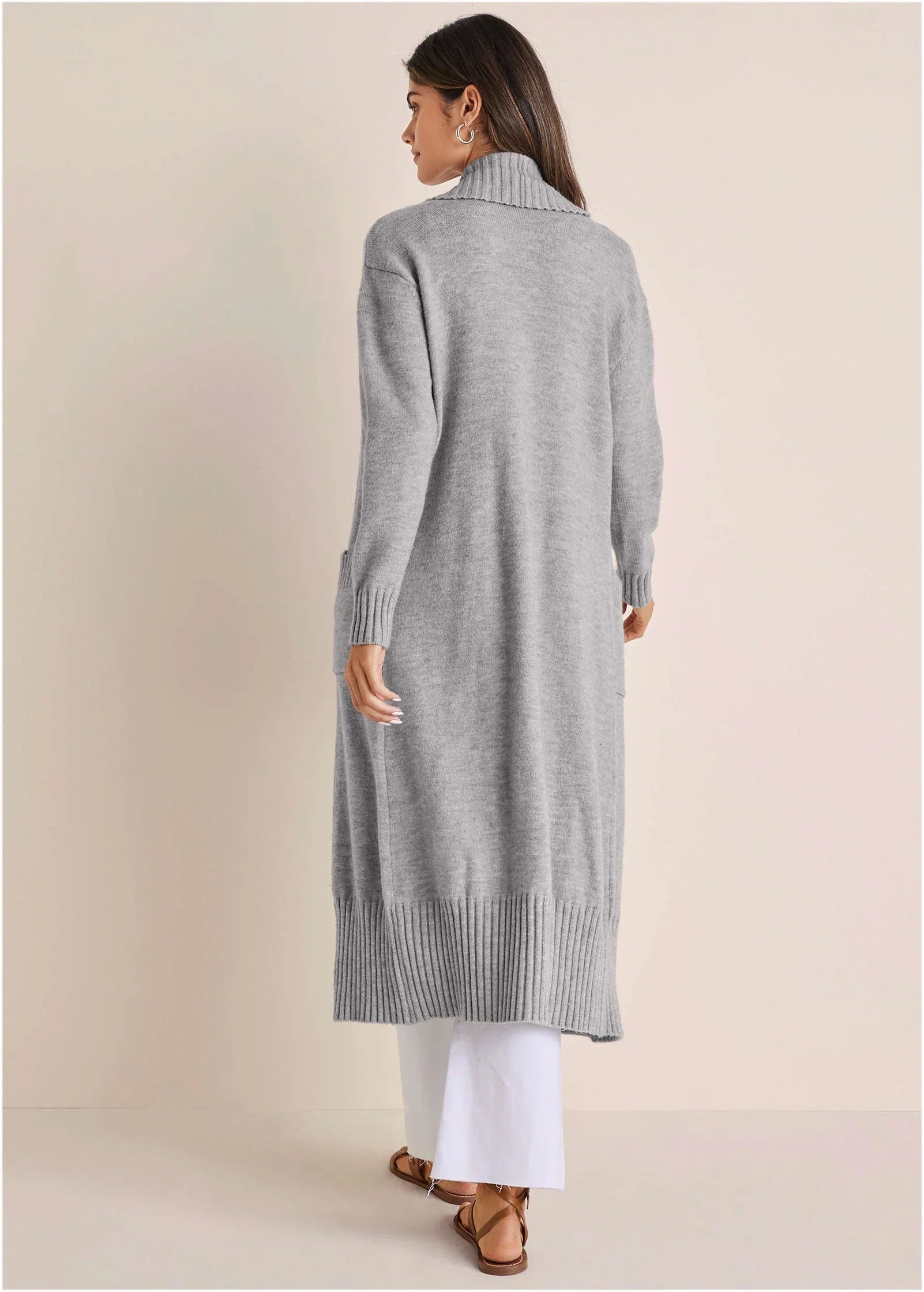 Cardigan Duster Medium Heather Grey