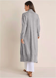 Cardigan Duster Medium Heather Grey
