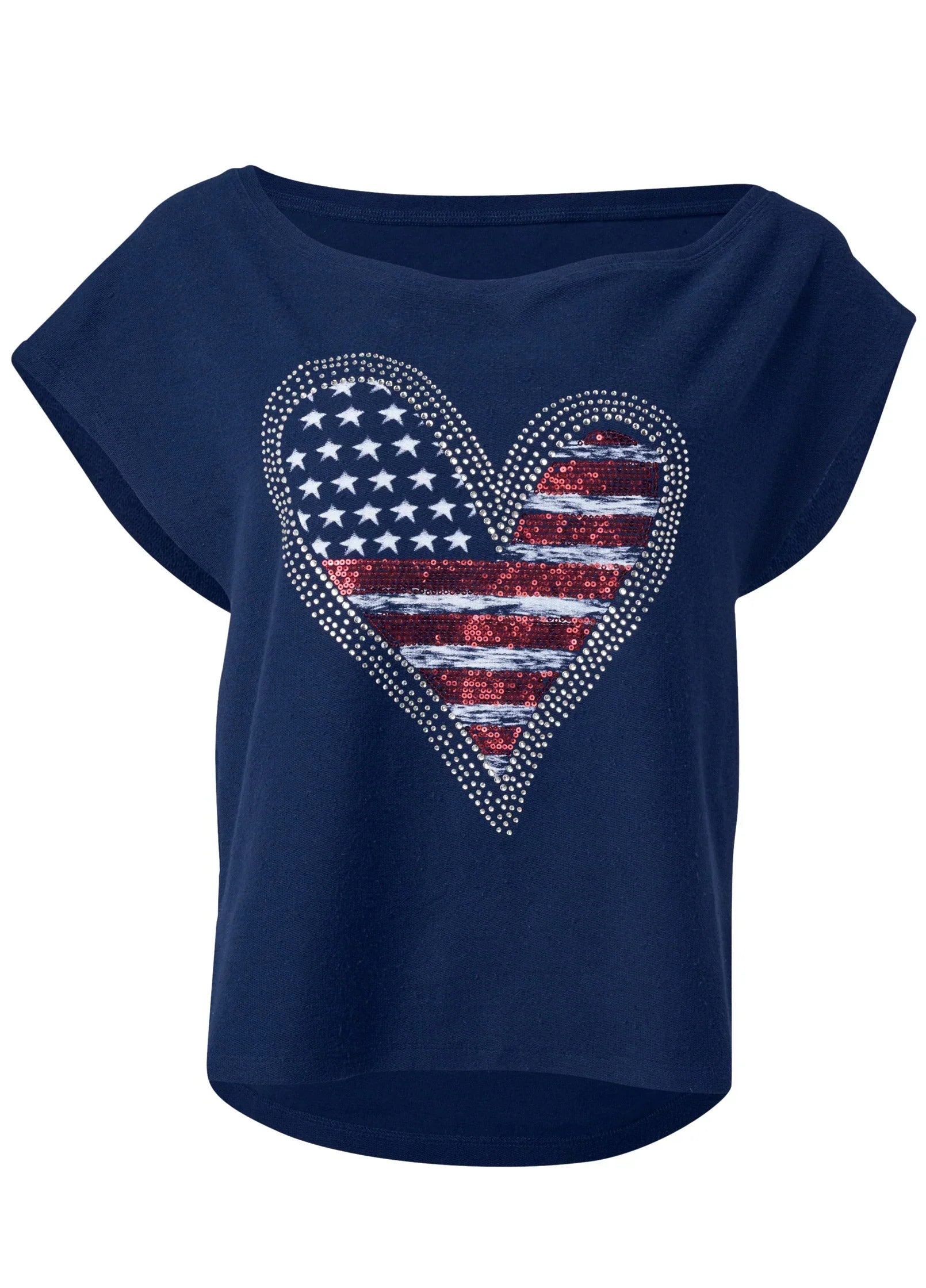 Americana Lounge Top Navy Multi