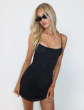 OCTAVIA MINI DRESS BLACK