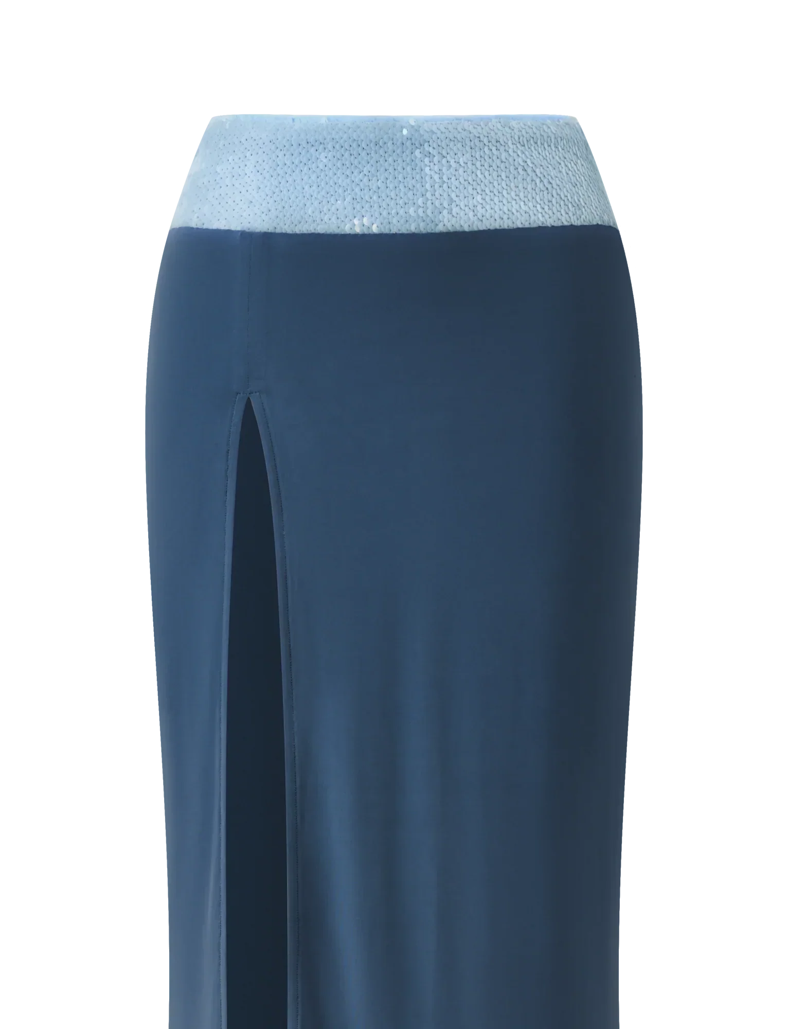 THARA MAXI SKIRT SLATE BLUE