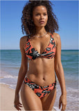 Antigua Twist Underwire Top Foiled Painterly Floral
