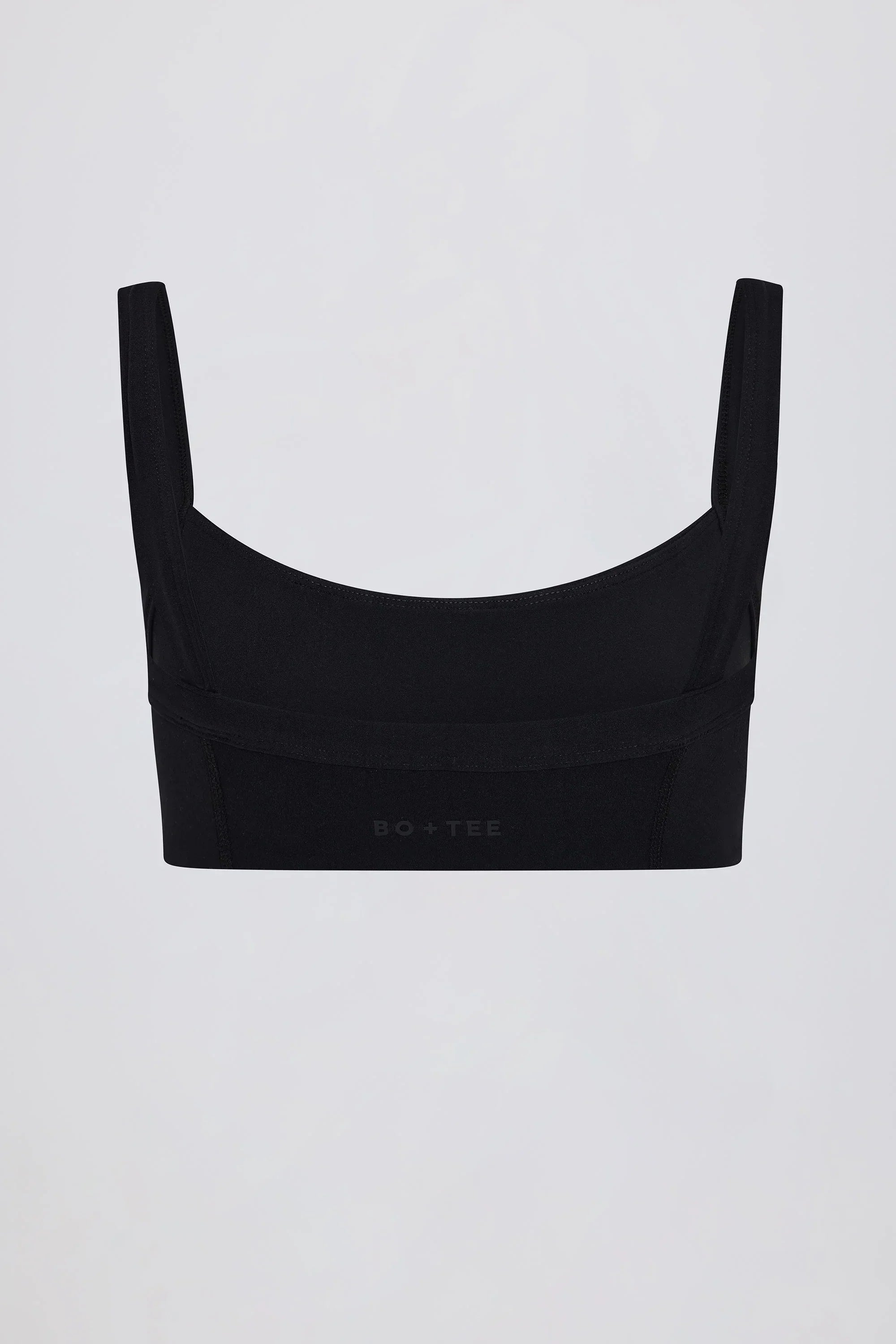Soft Active Seam Detail Sports Bra in Black