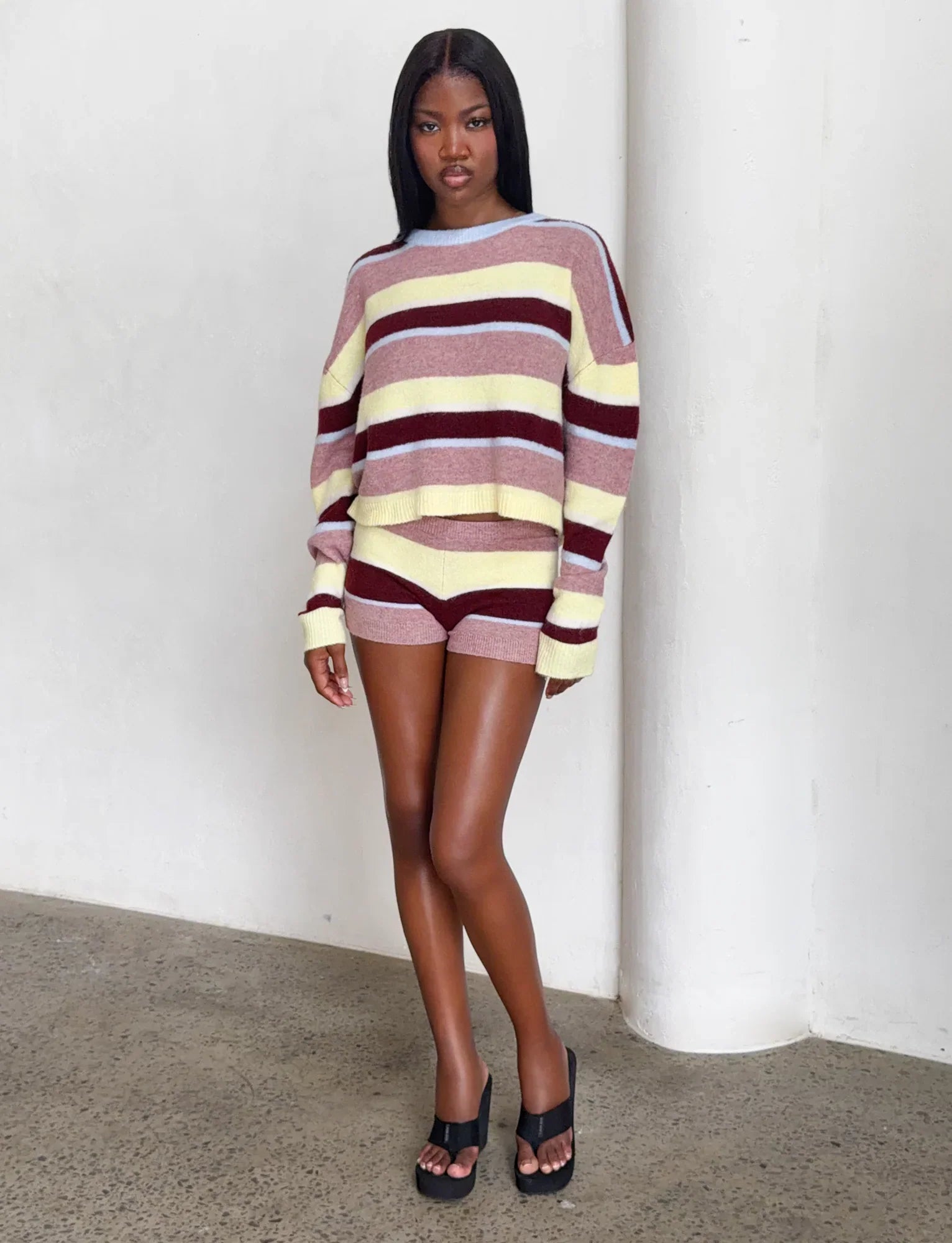 KOA 20 STRIPED JUMPER TAN STRIPE