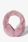 Faux Fur Earmuffs in Powder Pink