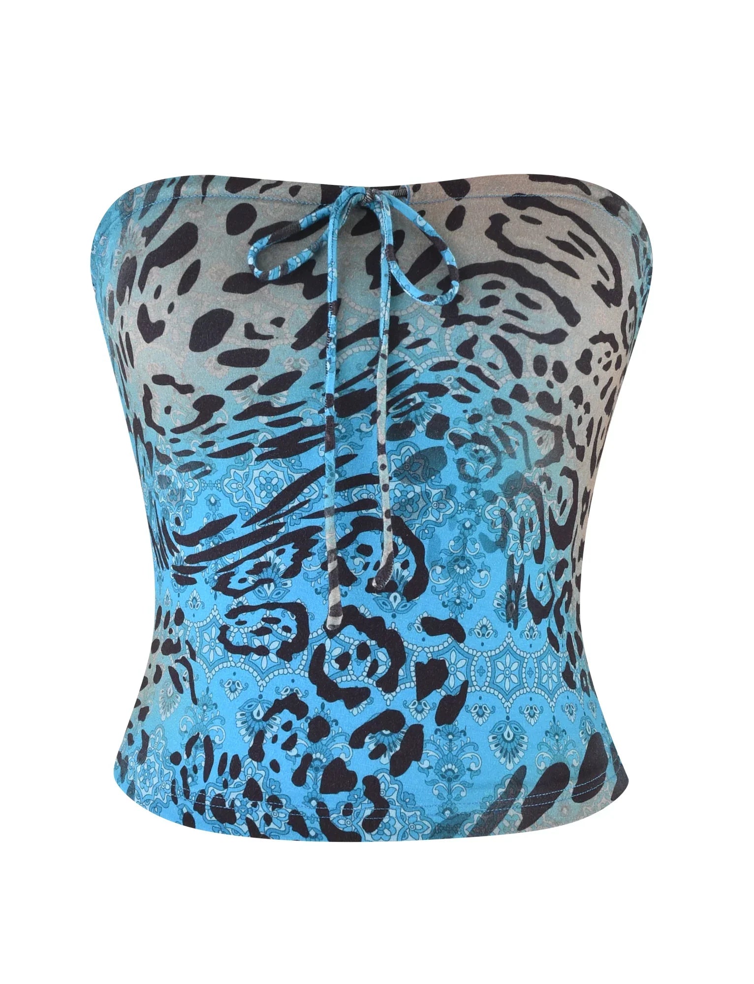 MIRELY TOP MULTI LEOPARD LEOPARD SWIRL