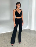 KITTIE HIGH RISE PANT BLACK